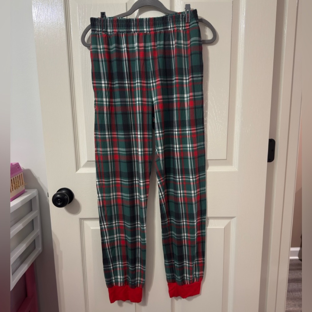 Women's Plaid Pajama Pants - Red and Green